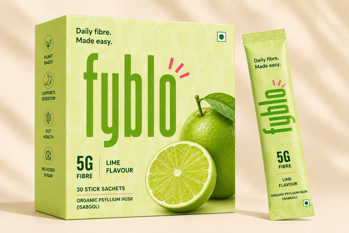 FYBLO Lime 30 fibre sticks product pack