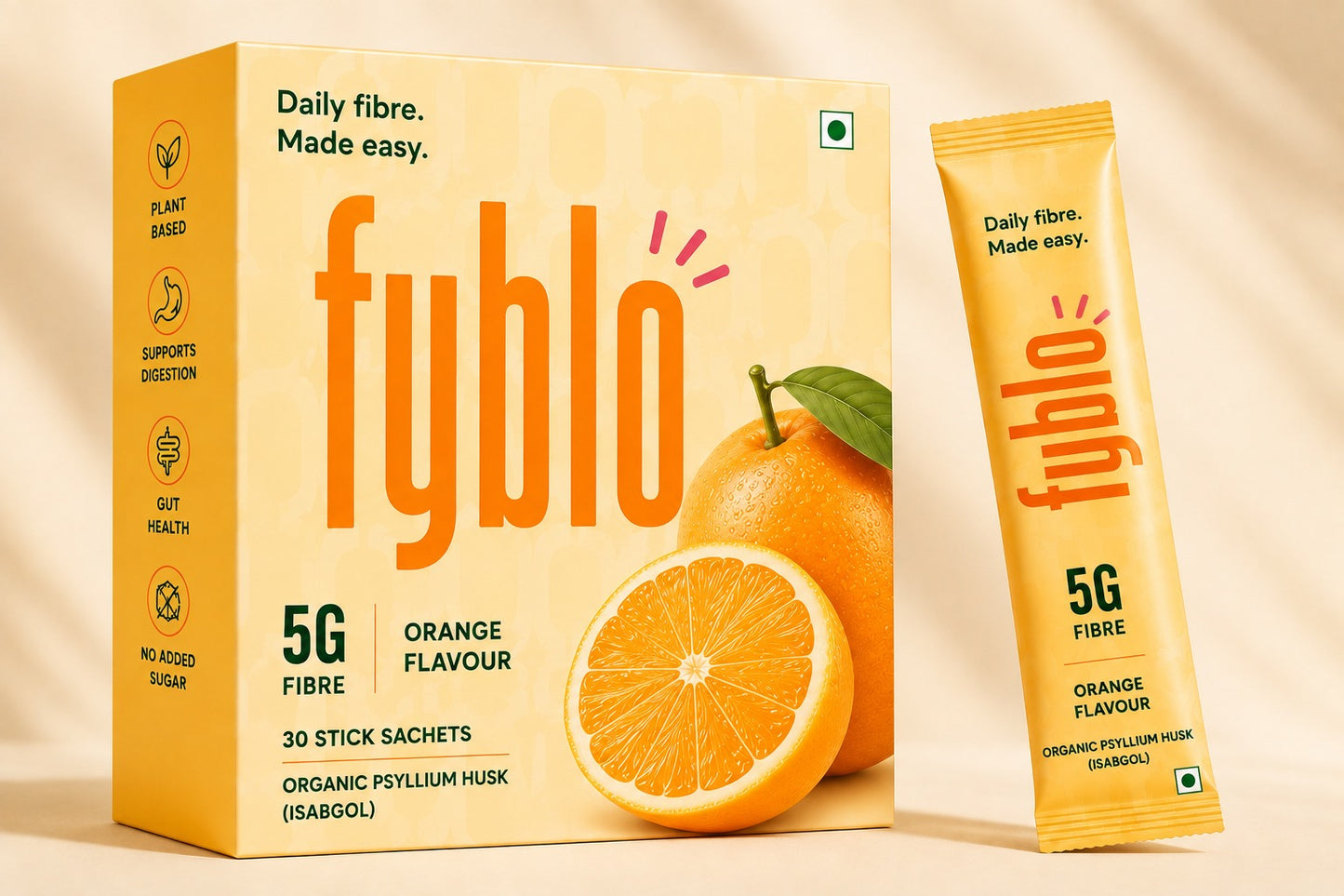 FYBLO Orange 30 fibre sticks product pack