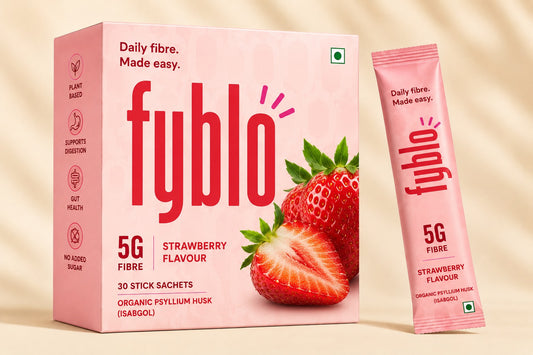 FYBLO Strawberry 30 fibre sticks product pack